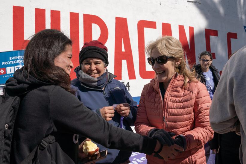 Obras del presupuesto participativo en el gimnasio Huracán del Paso de la Arena