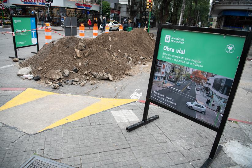 Avance de obras en avenida 21 de Setiembre esquina Ellauri