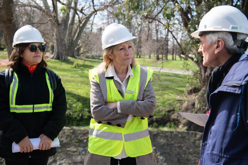 Recorrida por obras refuerzo en colector del arroyo Mataperros