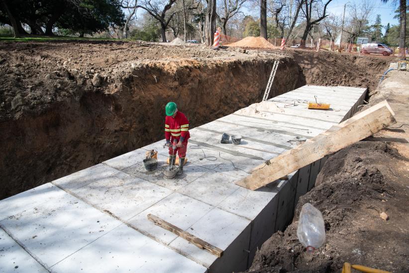 Recorrida por obras refuerzo en colector del arroyo Mataperros