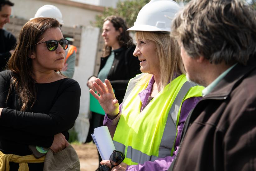 Recorrida por obra Sarandí en el marco del programa de Saneamiento Urbano