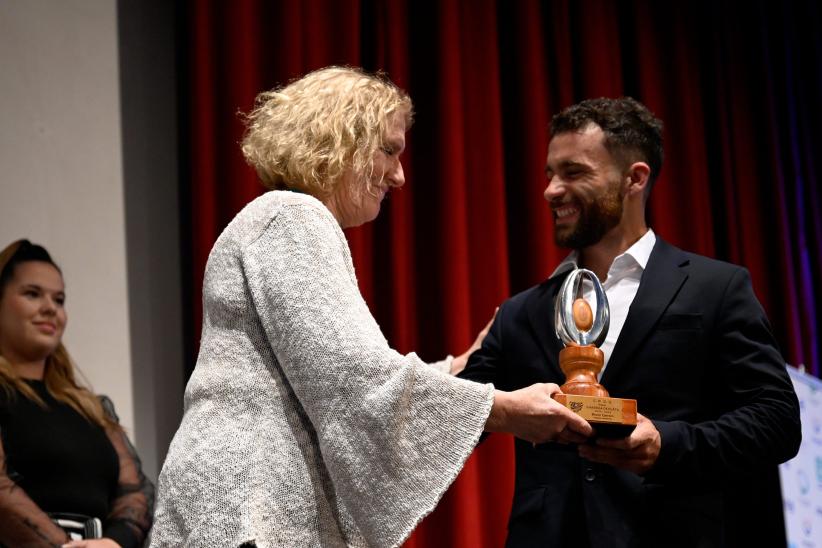 Entrega de los premios Charrúa en el Auditorio Nelly Goitiño