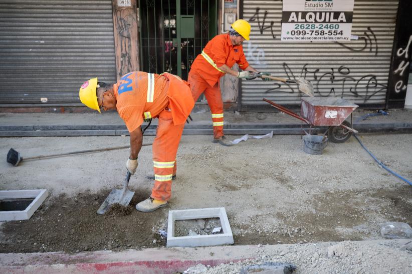 Finalización del primer tramo de la obra en veredas de Avda.8 de Octubre