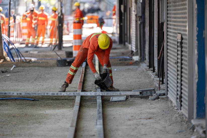 Finalización del primer tramo de la obra en veredas de Avda.8 de Octubre