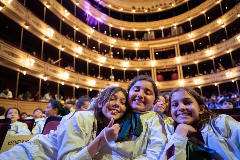 Cierre del programa Música en la escuela en el teatro Solís