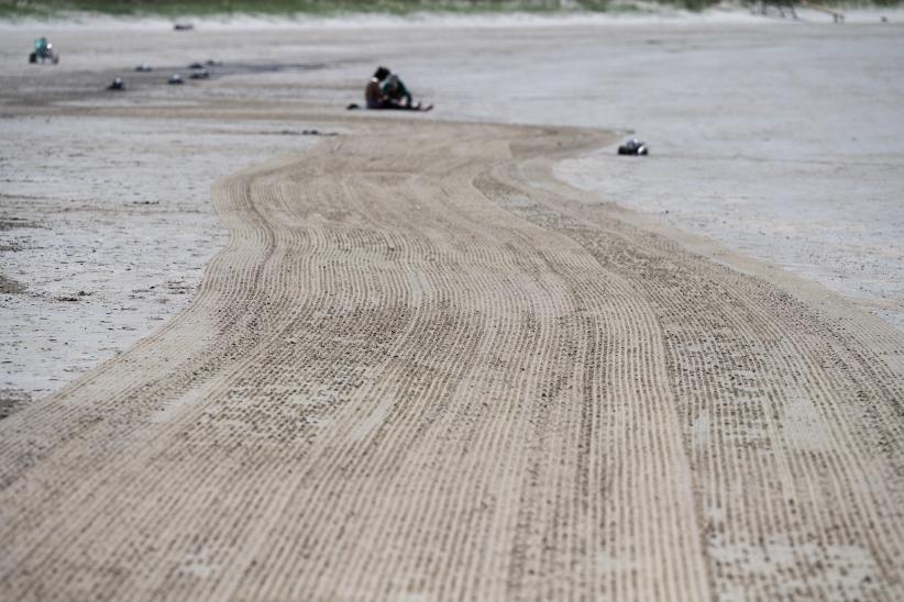 Tareas de limpieza en Playa Verde