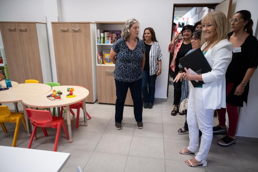 Intendenta de Montevideo Carolina Cosse,  participa de la inauguración del servicio de fonoaudiología en la policlínica Yucatán