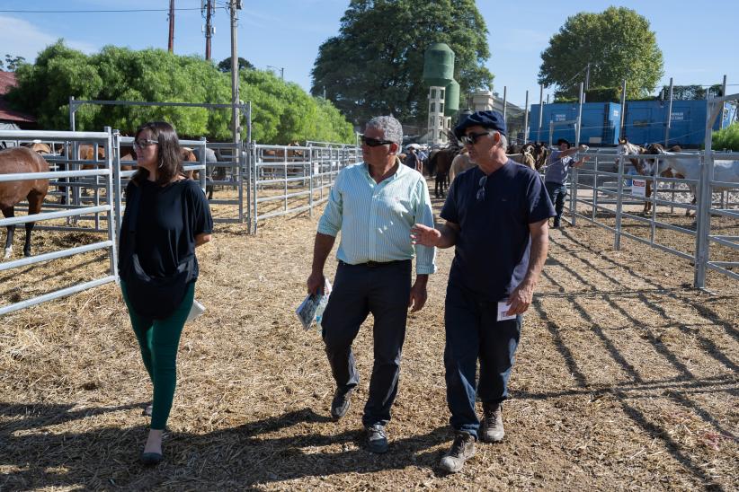 Recorrida con representantes de la Facultad de Veterinaria en la Semana Criolla 2024 