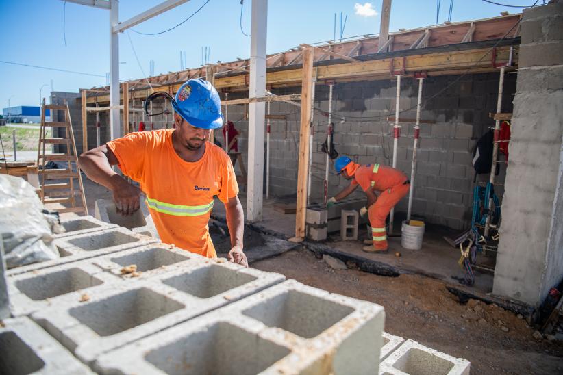 Avance de obras en el laboratorio de Bromatología, 9 de abril de 2024