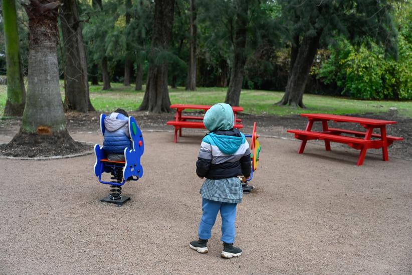 Inauguración de plaza infantil en el Jardín del Museo de la Memoria