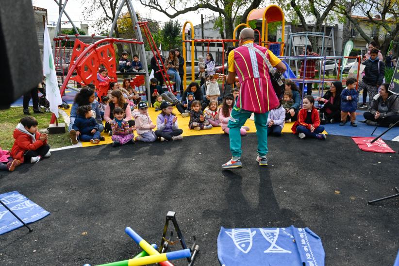 Inauguración de obras del Presupuesto Participativo en la plaza República del Salvador  