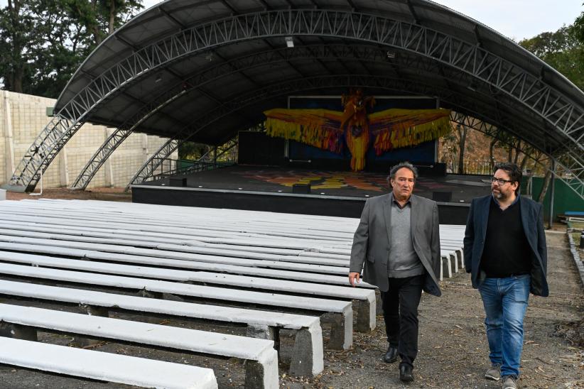  Inauguración de obras del presupuesto participativo en la cancha del Espacio Las Duranas