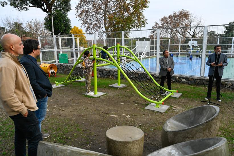  Inauguración de obras del presupuesto participativo en la cancha del Espacio Las Duranas