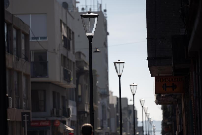 Inauguración de obras en calle Colón en el marco del programa Late Ciudad Vieja