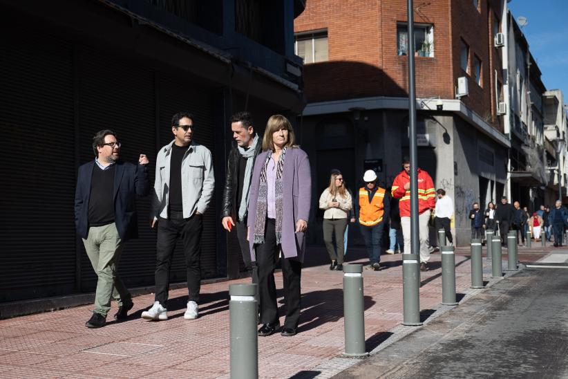 Inauguración de obras en calle Colón en el marco del programa Late Ciudad Vieja