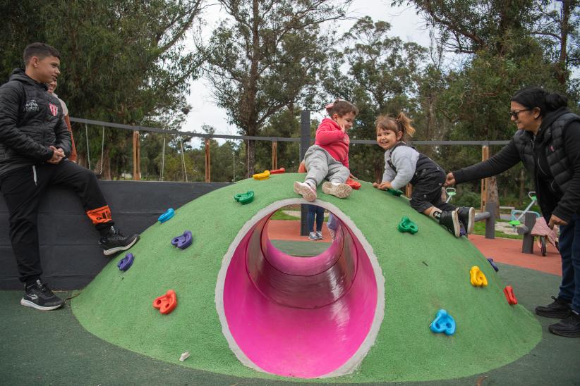 Inauguración de obras en el parque Punta Espinillo