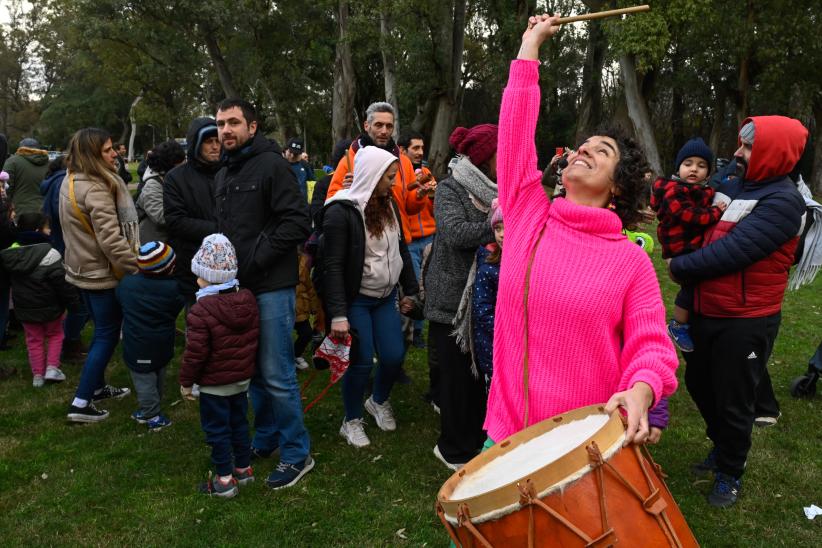 Inauguración de obras en el parque Rivera.