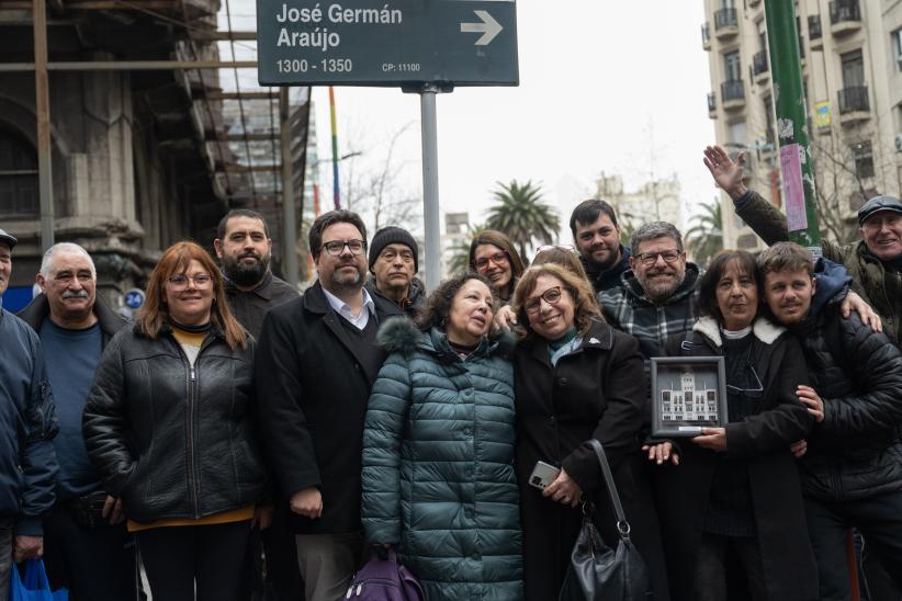 Inauguración de la calle José Germán Araújo