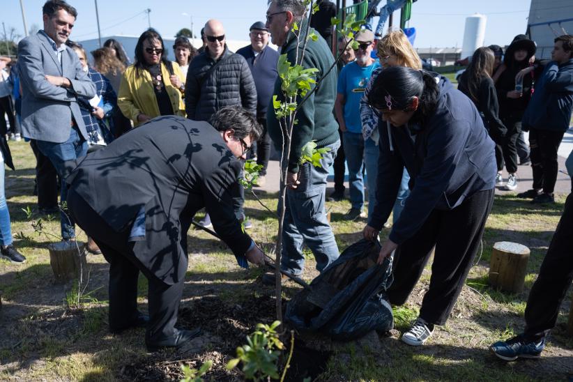 Inauguración de obras del Presupuesto Participativo  en la plaza Gerónimo Izetta