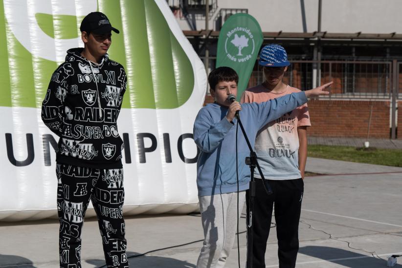 Inauguración de obras del Presupuesto Participativo  en la plaza Gerónimo Izetta