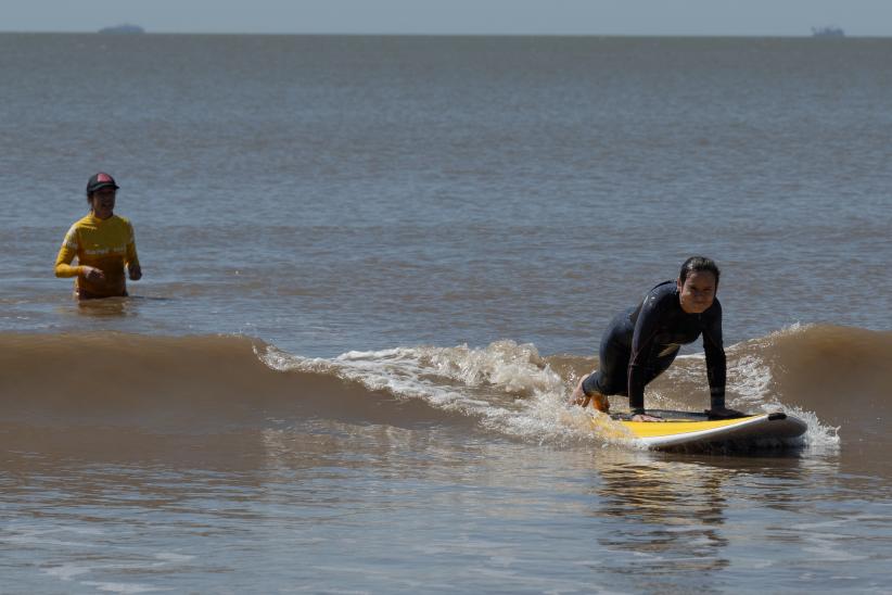 Taller de surf Adaptado, Soñando sobre las olas.