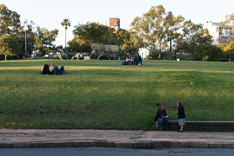 Monumento a La Carreta en el Parque Batlle