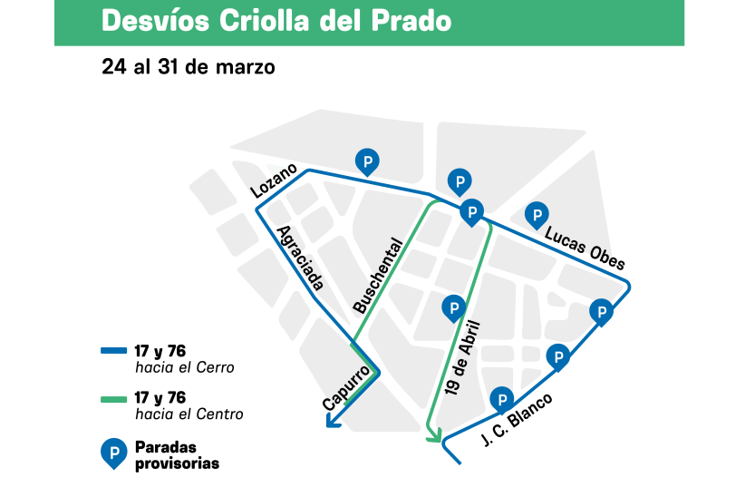 Transporte colectivo hacia la Criolla del Prado 2024