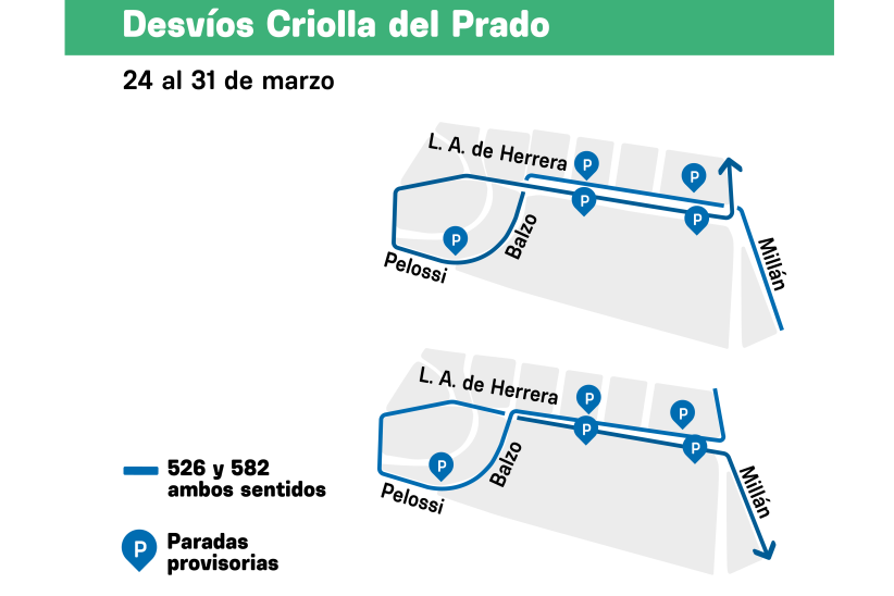 Transporte colectivo hacia la Criolla del Prado 2024