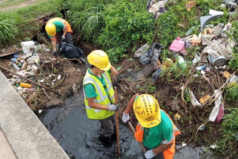 Cuadrillas de trabajo en zonas afectadas por temporal 