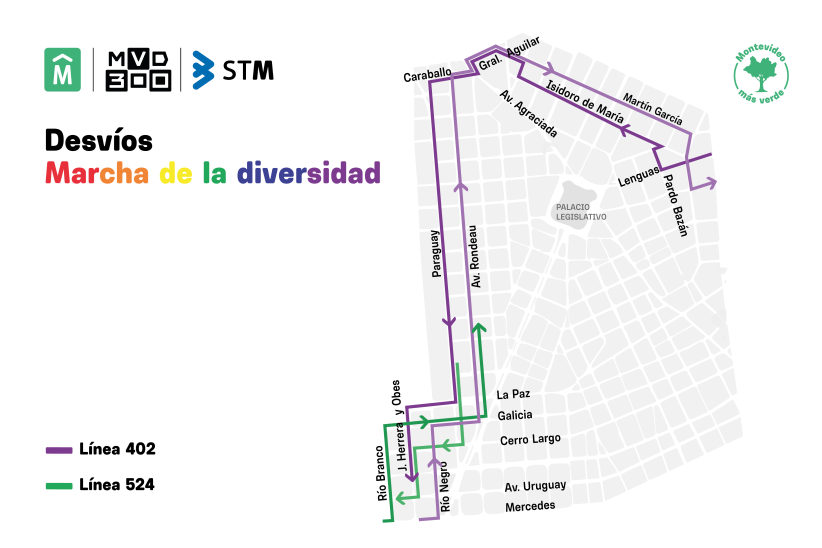 Desvíos marcha por la diversidad 2024