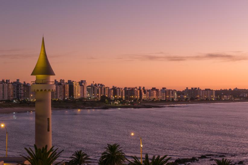 Vista área de Montevideo