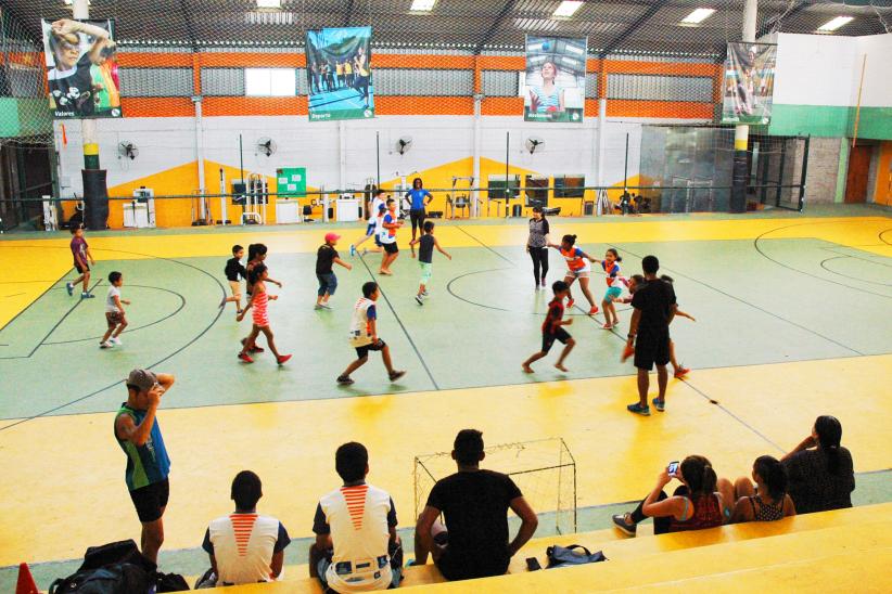 Actividad deportiva en Complejo SACUDE