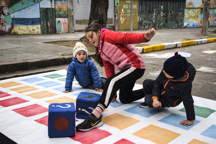 Peatonal barrial en el barrio Buceo