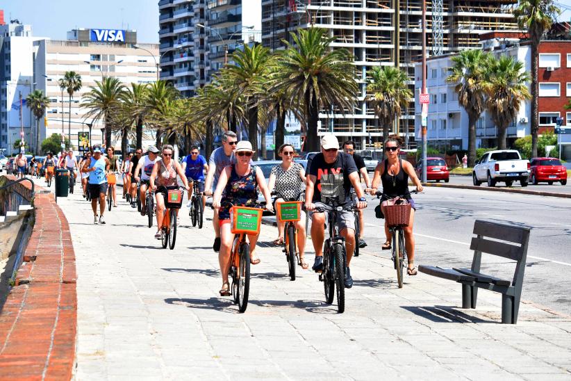 Deportes en la rambla de Montevideo