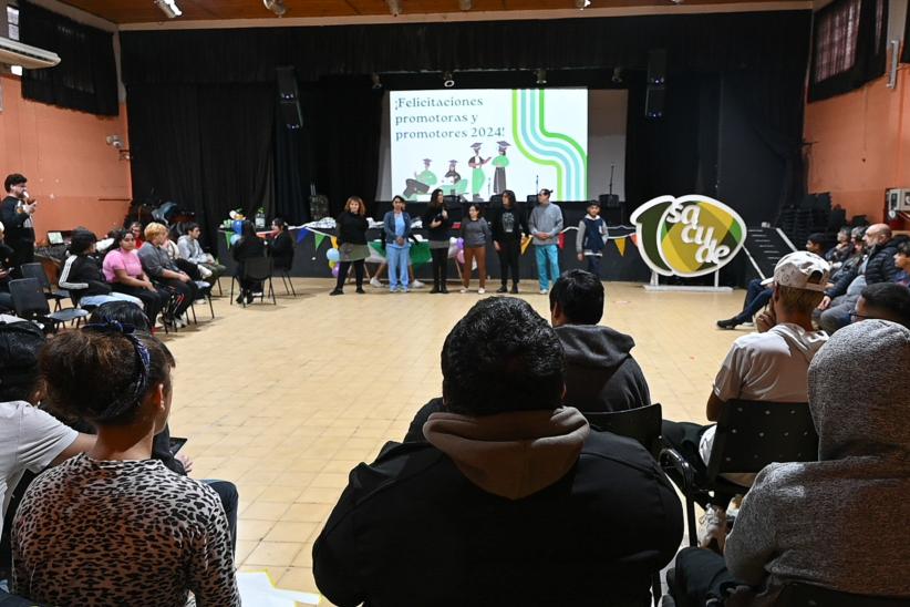 Cierre del curso de formación de promotores y promotoras de salud adolescente en Casavalle