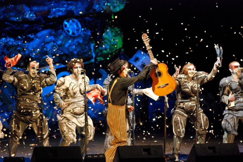 Murga Agarrate Catalina en Concurso Oficial de Agrupaciones Carnavalescas en el Teatro de Verano