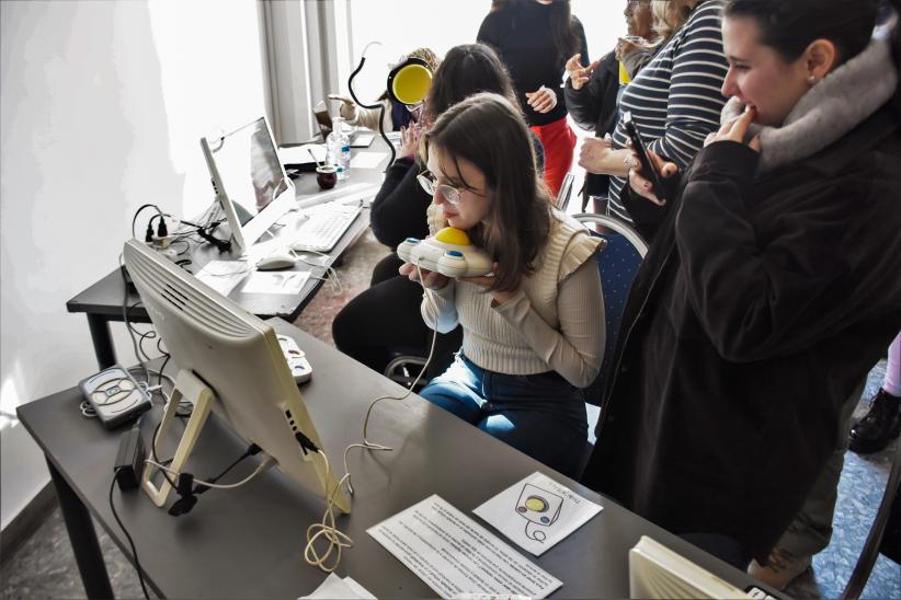 Jornada de intercambio«TIC Montevideo » del proyecto CerTI en la sala Dorada de la Intendencia de Montevideo,  13 de agosto de 2022