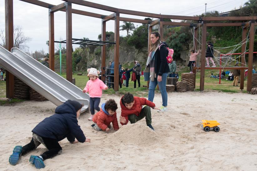 Inauguración de obras del presupuesto participativo en el Parque Baroffio