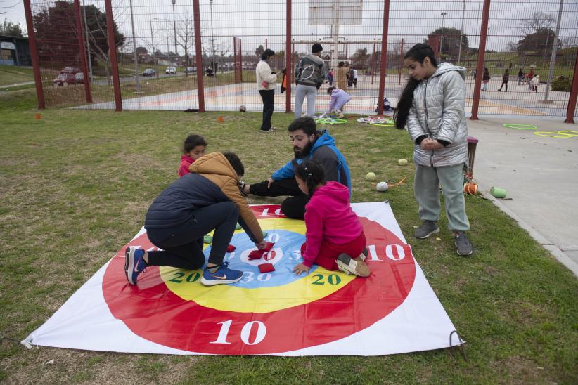 Festejos por el 4º aniversario del parque Idea Vilariño