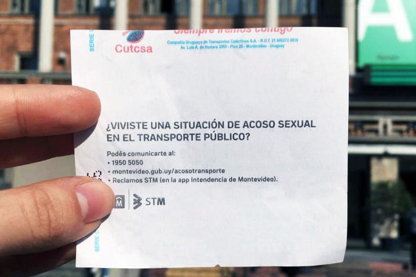 Protocolo ante acoso sexual en el transporte público