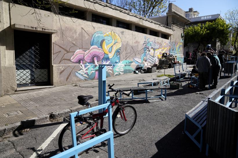 Estación de descanso para trabajadores de reparto a domicilio