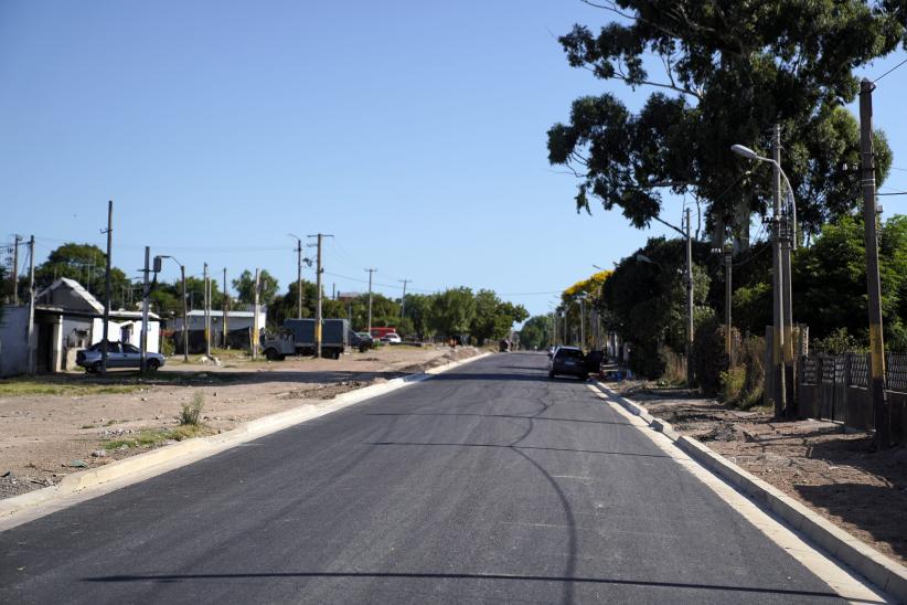 Obras de vialidad en Camino Oncativo