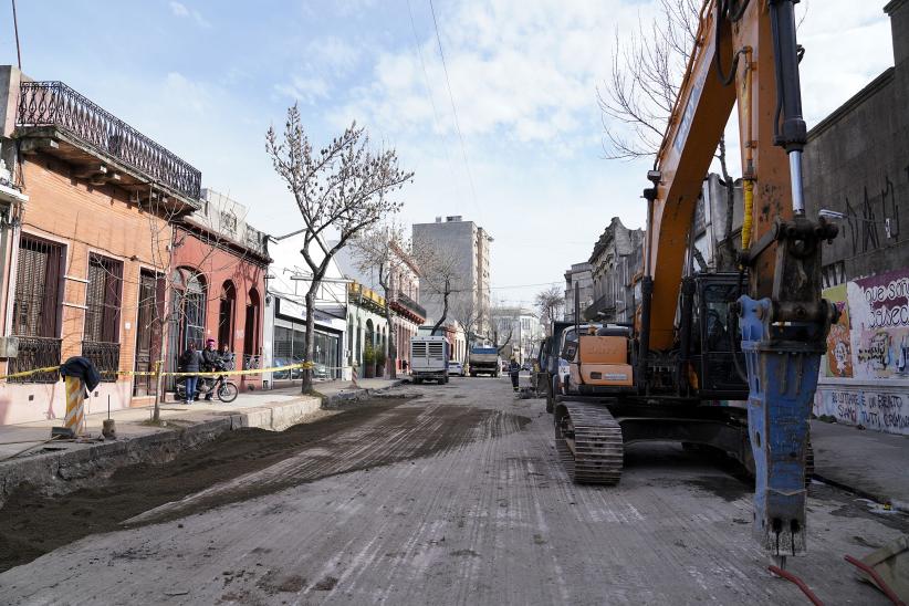 Obras en calle Paysandú