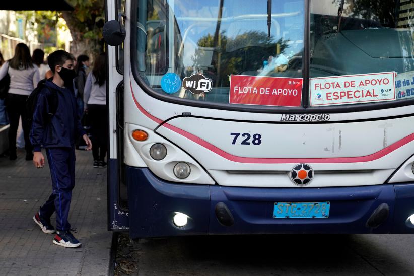 Ómnibus de la flota de apoyo al STM