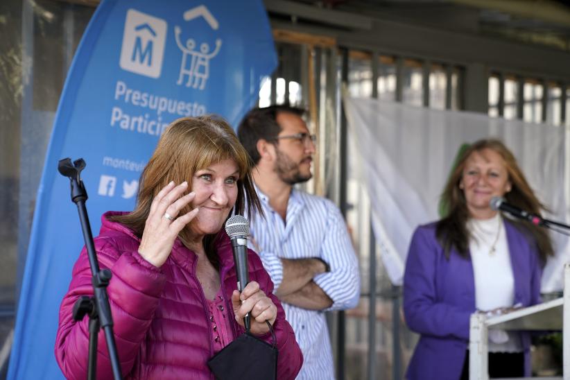 Inauguración de obra en la huerta comunitaria del Barrio Peñarol