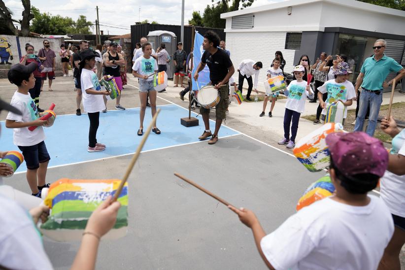 Inauguración de obras en la ex Plaza nro 10 