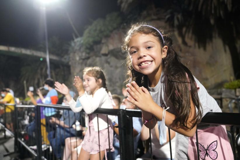 Desfile inaugural del Carnaval en las Canteras del Parque Rodó