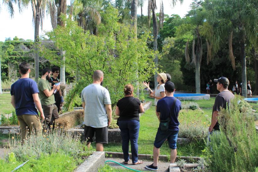 Curso frutales en la huerta del Jardín Botánico