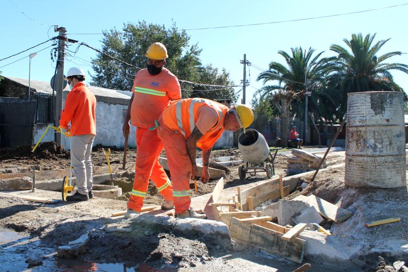 Obras en el barrio Marconi