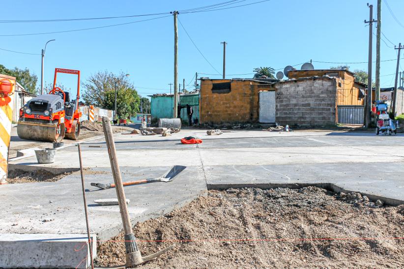 Obras en el barrio Marconi